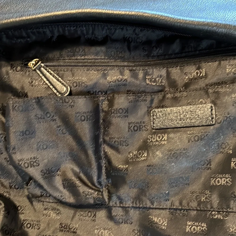 Michael Kors Black Leather Hobo Bag